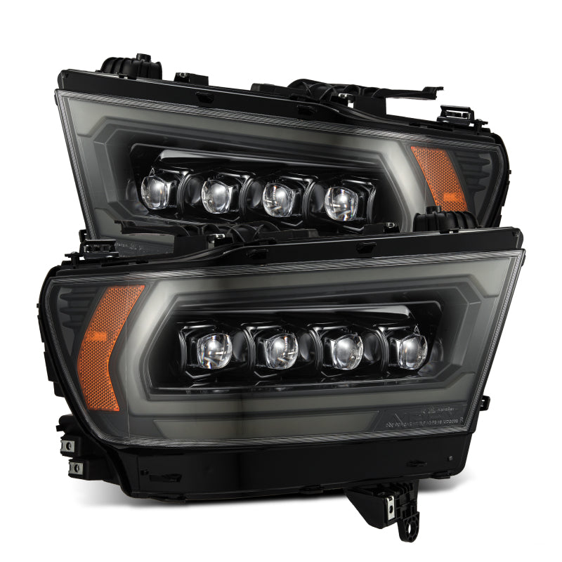 AlphaRex 880577 19-23 Dodge Ram 1500 (No Classic/Ltd/TRX) NOVA-Series LED Projector Headlights Alpha-Black (Converter Req.)