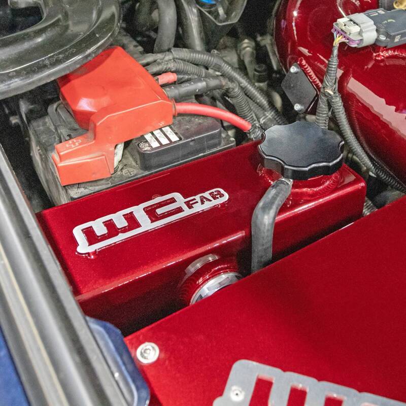 Wehrli Custom Fabrication WCF100647-RED Factory Location Coolant Tank Kit WCFab Red for 2011-2016 Chevrolet Silverado / GMC Sierra 2500 HD / 3500 HD LML Duramax