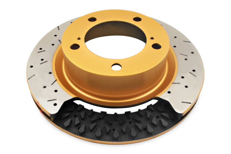 DBA 2018 Kia Stinger w/ Brembo Brakes Front Drilled & Dimpled 4000 Series Rotor