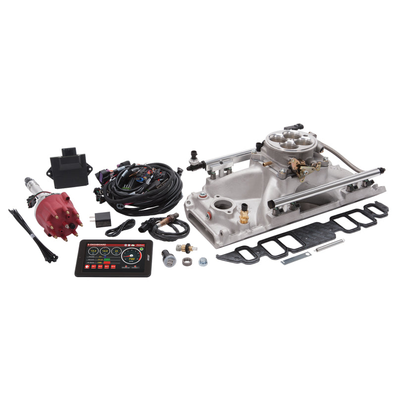Edelbrock 35860 Pro Flo 4 EFI System Sequential Port BBC Rectangular Port 9.8 Deck 775 Max HP