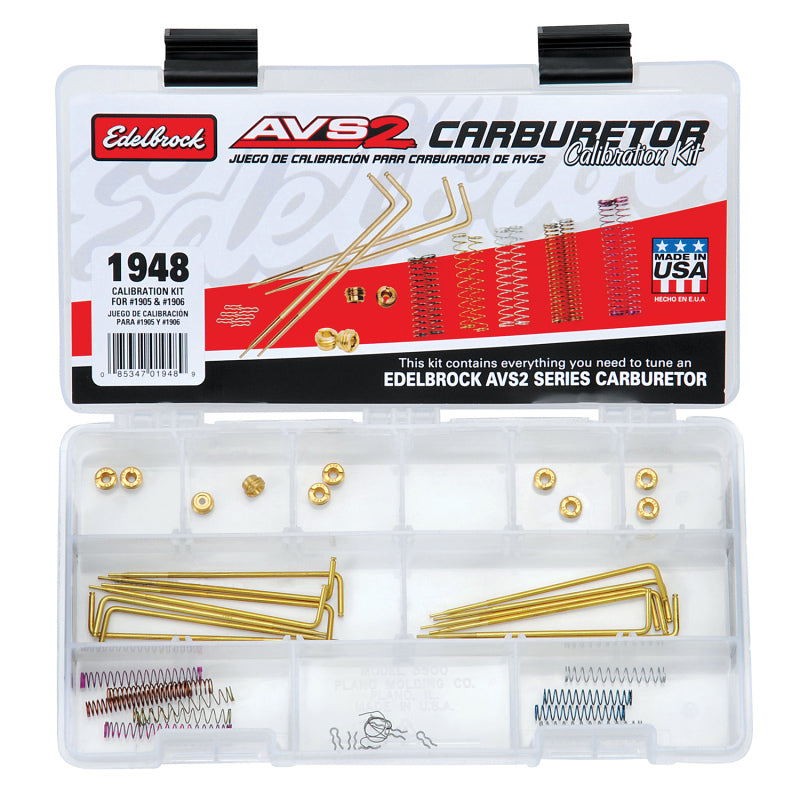 Edelbrock 1948 AVS2 Carburetor Calibration Kit for 1905 / 1906