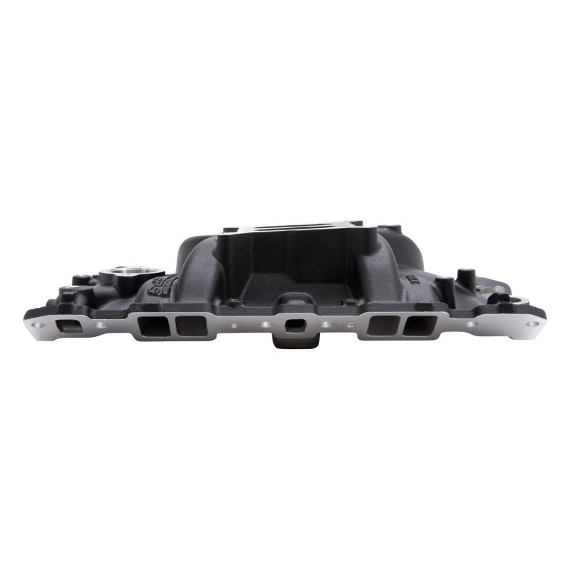 Edelbrock 27033 Intake Manifold Performer EPS SBC with Oil Fill Tube and Breather Black