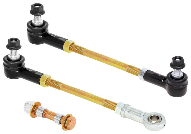 RockJock Sway Bar End Links - JL/JT Front (8 1/2in Rods, Sealed Ends)