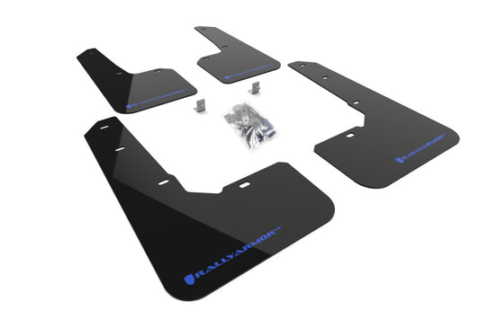 Rally Armor UR Mud Flaps - 2022-2025 Subaru Outback - Black/Blue Logo - #MF76-UR-BLK/BL