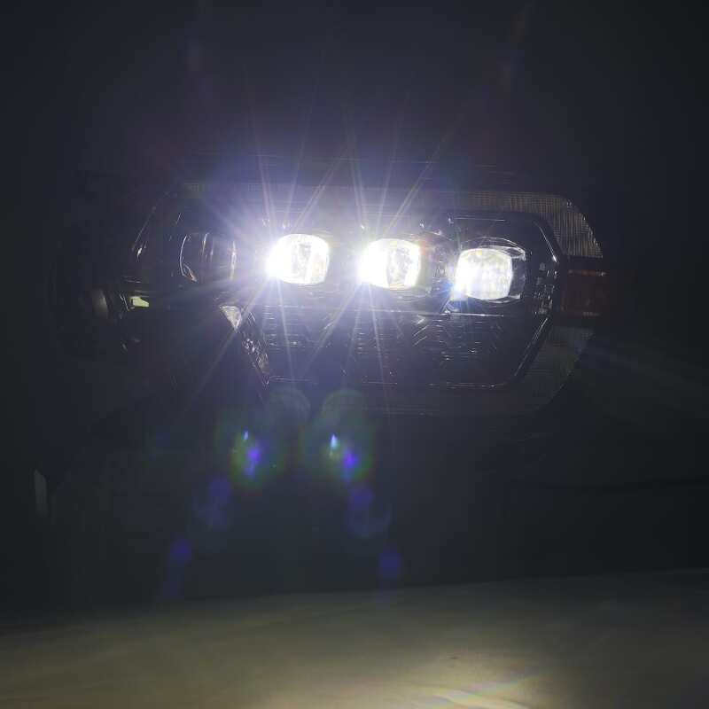 AlphaRex 880753 12-15 Toyota Tacoma NOVA LED Projector Headlights Plank Style Black w/Activation Light/Sequential Signal/DRL
