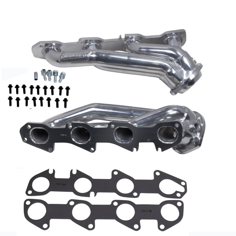 BBK Performance 40280 Shorty Headers 1-3/4 Silver Ceramic for 2009-2023 Chrysler 300, Dodge Charger / Challenger (5.7L Hemi)