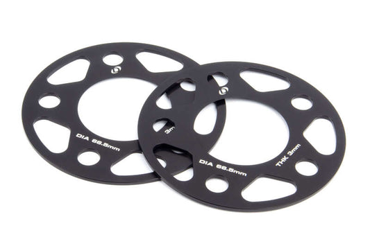 Dinan Wheel Spacers - 5x112 - 66.5mm CB - 3mm Thick (Set of 2)