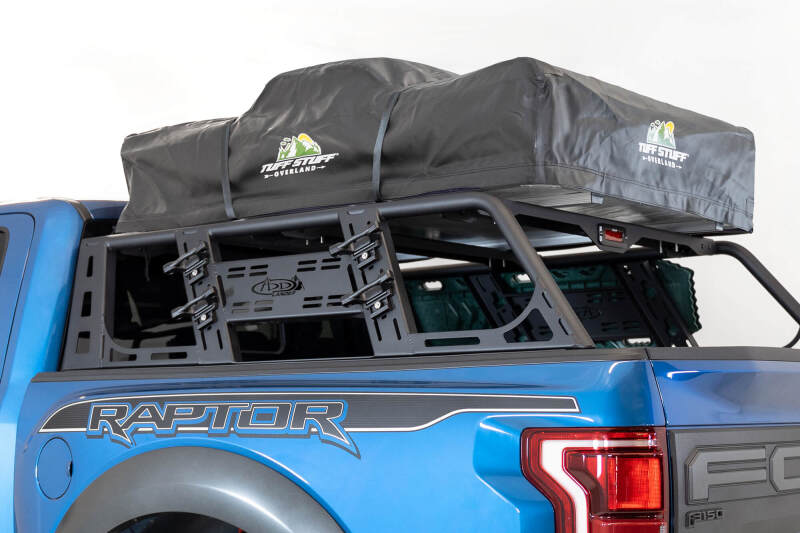 Addictive Desert Designs for 2015+ Ford F-150 Overlander Chase Rack w/ 3rd Brake Light - Hammer Black