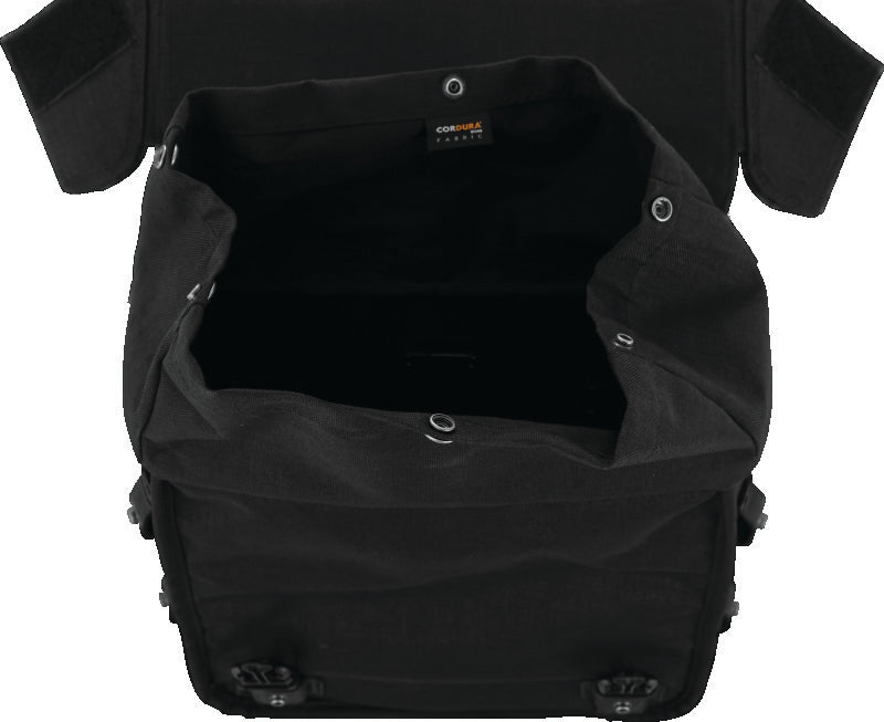 Burly Brand B15-1002B Throw-over Saddlebag Black
