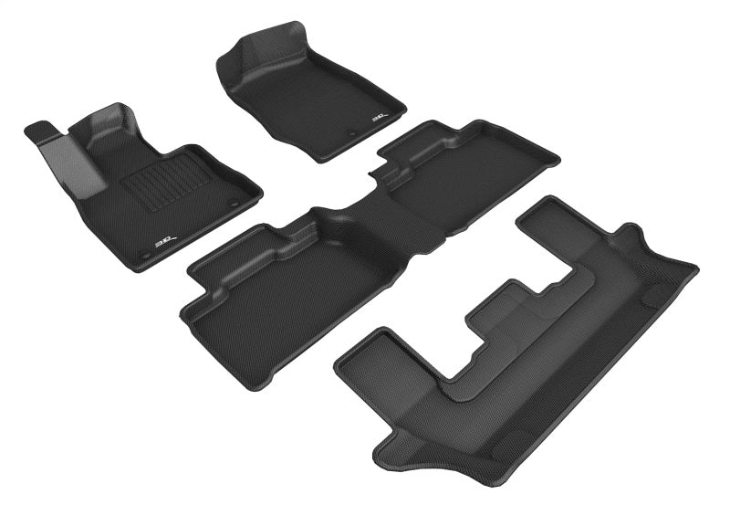 3D MAXpider Kagu Front, Rear & 3rd Row Floor Mats for 2020-2022 Ford Explorer