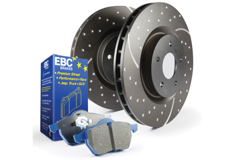 EBC 05-06 Pontiac GTO S6 Front Brake Kit Bluestuff NDX Pads GD Sport Rotors S6KF1101
