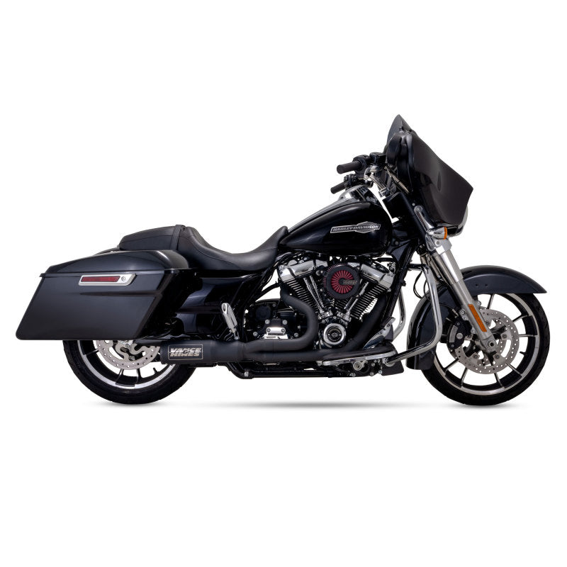 Vance & Hines 47321 Hi-Output 2-1 Exhaust Black for 2017-2024 Harley-Davidson Touring