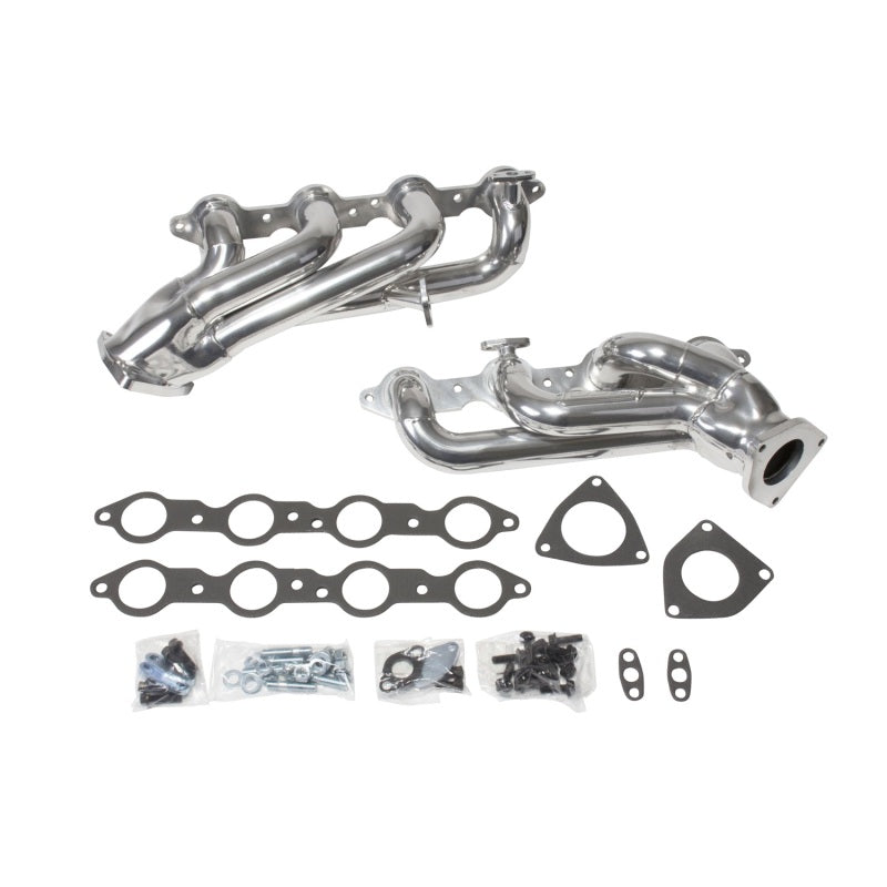 BBK Performance 40050 Shorty Headers 1-3/4 Silver Ceramic for 1999-2013 Chevrolet Silverado 1500 / Tahoe / Suburban, GMC Sierra 1500 / Yukon (4.8L / 5.3L)