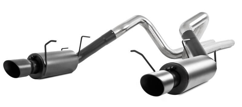 MBRP Ford Mustang GT 5.0L 3in Cat Back Street Version 4in Tips - Black