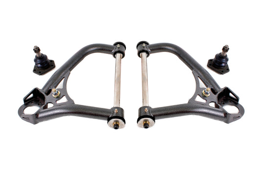 BMR 1967-1969 1st Gen F-Body Pro-Touring Upper A-Arms with Tall Ball Joint (Delrin) - Black Hammertone