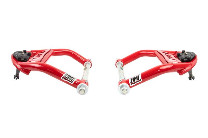 UMI Performance 4033-R Front Upper A-Arms Delrin Red for 1964-1972 GM A-Body