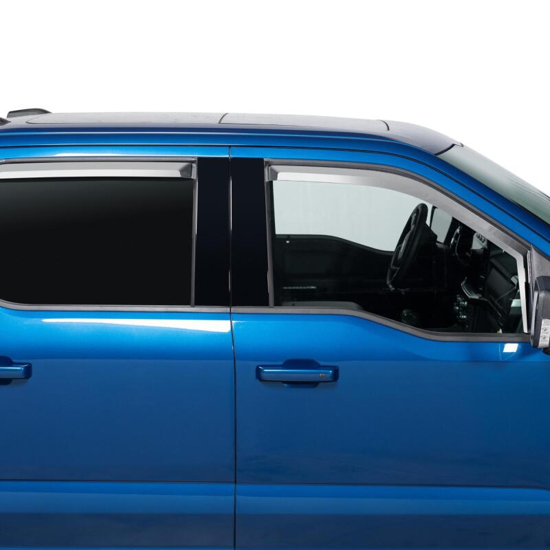 Putco for 2021 Ford F-150 Super Crew Element Chrome Window Visors (Set of 4)