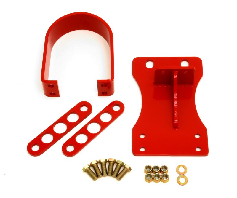 BMR 2010-2015 5th Gen Camaro V8 Manual/V6 Automatic Front Driveshaft Safety Loop - Red