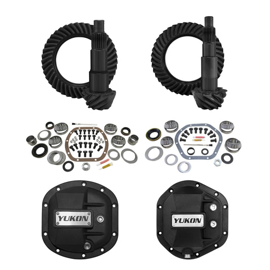 Yukon Gear & Axle YGK012STG2 for 07-17 Jeep Wrangler (JK) Stage 2 Re-Gear Kit w/Diff Covers (Dana 30/44) - 4.56