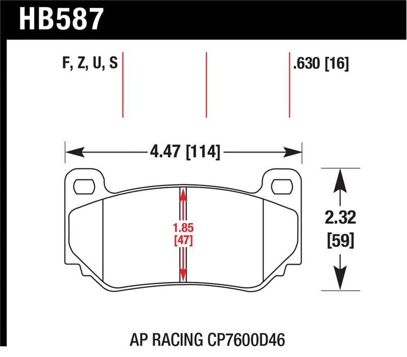 Hawk Performance HB364B.587 HPS 5.0 Street Brake Pads