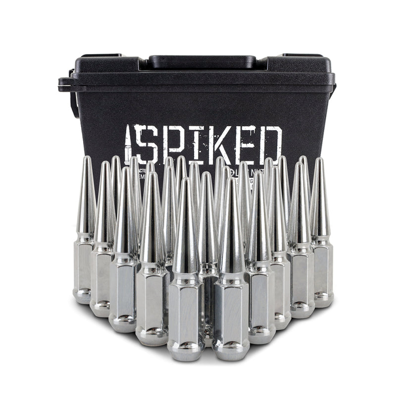 Mishimoto Mishimoto Steel Spiked Lug Nuts M12 x 1.5 24pc Set Chrome - #MMLG-SP1215-24CH