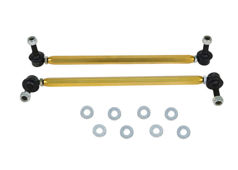 Whiteline KLC201 Front Sway Bar Links for 2011-2016 Hyundai Genesis, 2011-2016 Hyundai Genesis Coupe, 2012-2015 Chevrolet Camaro and More