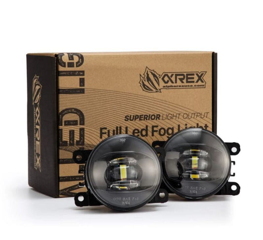 AlphaRex 210002 Universal Acura/Ford/Honda/Subaru/Nissan DoubleTap Dual Color LED Projector Fog Lights - White/Amber