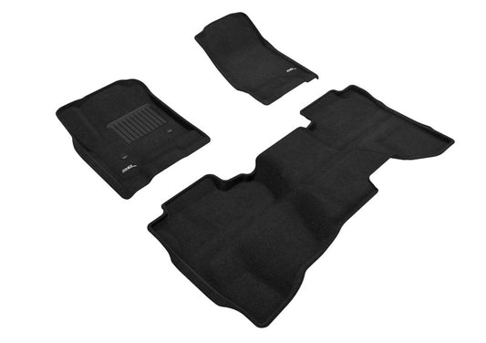 3D MAXpider Elegant Front & Rear Floor Mats for 2014-2018 Chevrolet Silverado 1500 (Double Cab)
