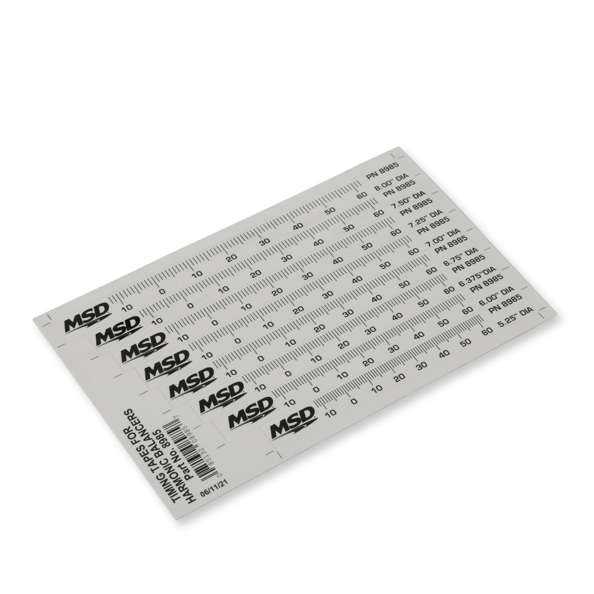 MSD 8985 Timing Tape - Harmonic Balancer - 5.25" to 8.00"