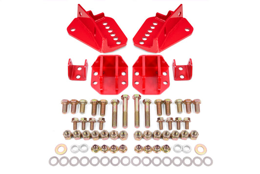 BMR 1964-1972 GM A-Body Coilover Conversion Kit Rear Adjust Shock Mt without CAB - Red