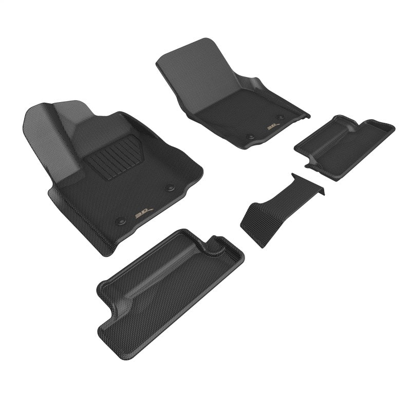 3D MAXpider Kagu Front & Rear Floor Mats for 2024 Toyota Tacoma