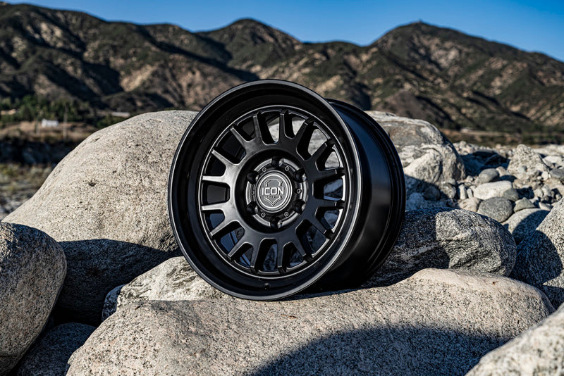 ICON Alloys Cajon 20x9 / 8x6.5 / 12mm / 5.5in BS Double Black Wheel