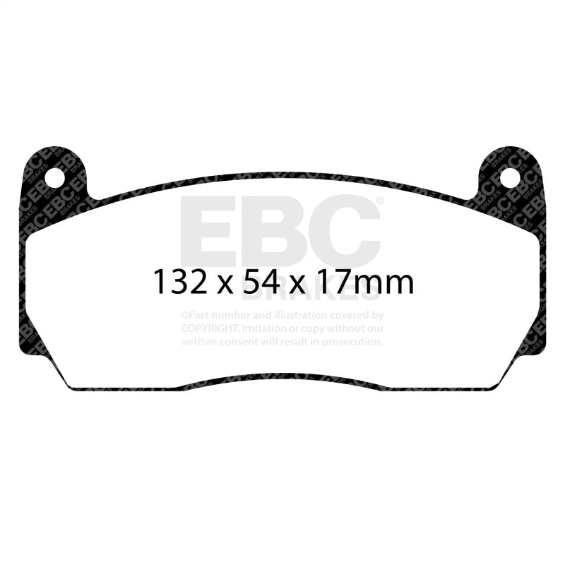 EBC Racing 12-19 BMW 3-Series (F30/F31/F34) Apollo-4 Caliper Yellowstuff Racing Brake Pad DP4002/2SS