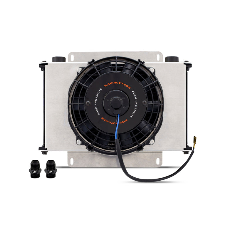 Mishimoto Universal Oil Cooler Kit 25-Row Cooler and 1x 8in Fan - #MMOC-25-K