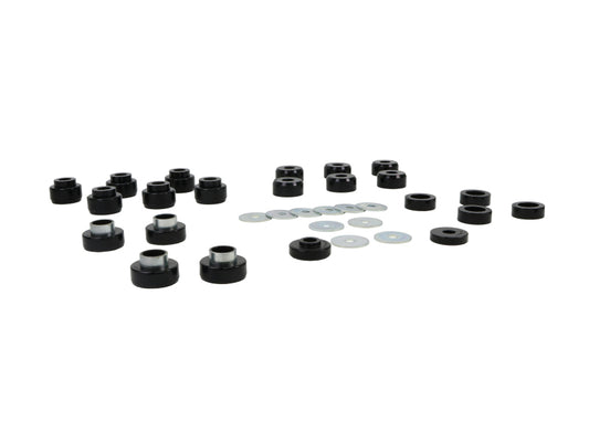 Whiteline W93541 Body Mount Bushing Set for 1987-1995 Jeep Wrangler