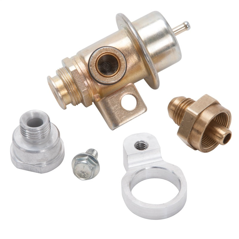 Edelbrock 17400 Fuel Pressure Regulator Kit Rail Mounted -6 An 43-47 PSI