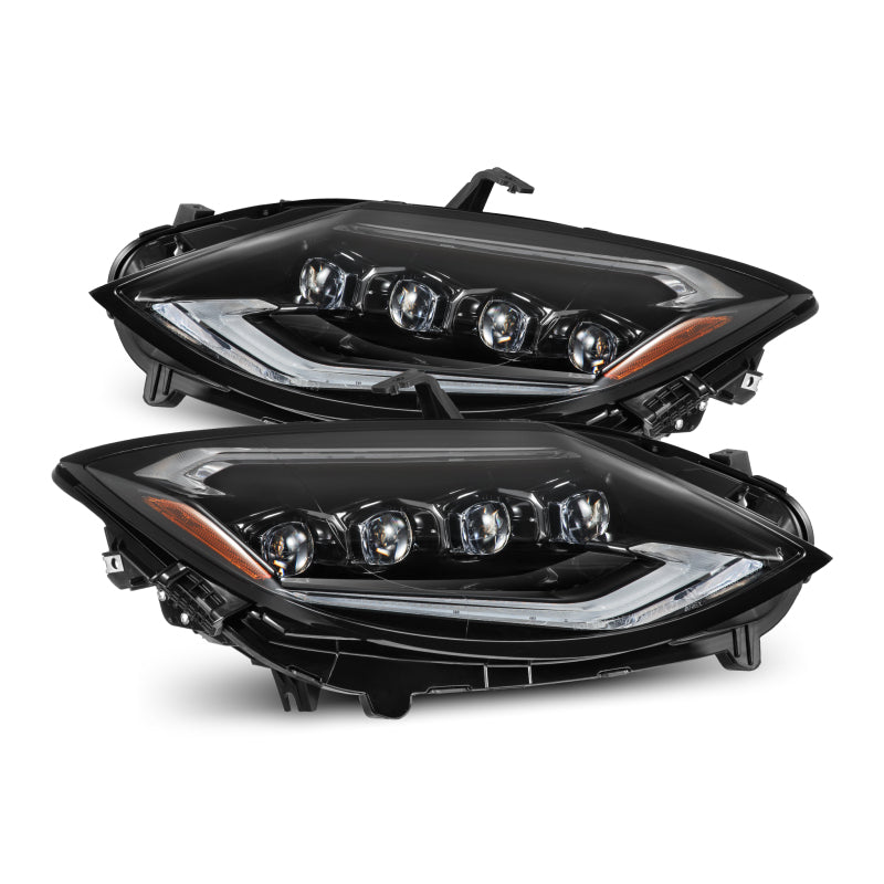 AlphaRex 880494 23-24 Nissan Z NOVA-Series LED Projector Headlights Alpha-Black w/Activation Light & Sequential.Signal
