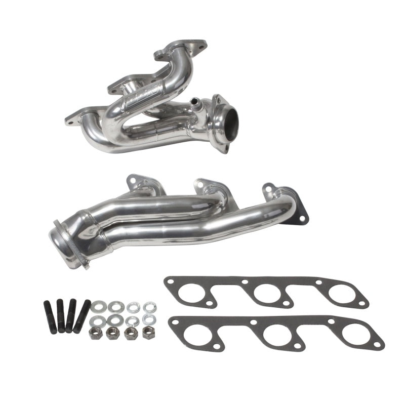 BBK Performance 40100 Shorty Tuned Length Headers 1-5/8 Silver Ceramic for 2005-2010 Ford Mustang V6 (4.0L)
