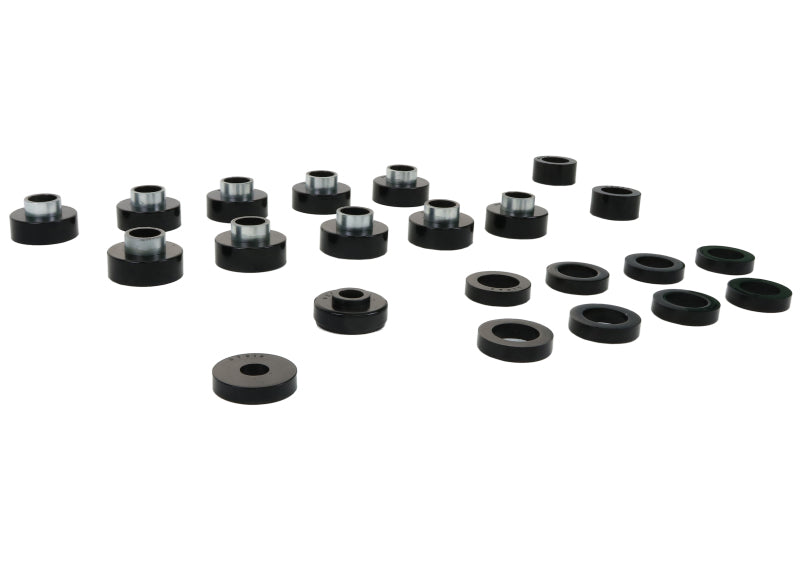 Whiteline W93549 Body Mount Bushing Set for 1980-1986 Jeep CJ7, 1980-1983 Jeep CJ5