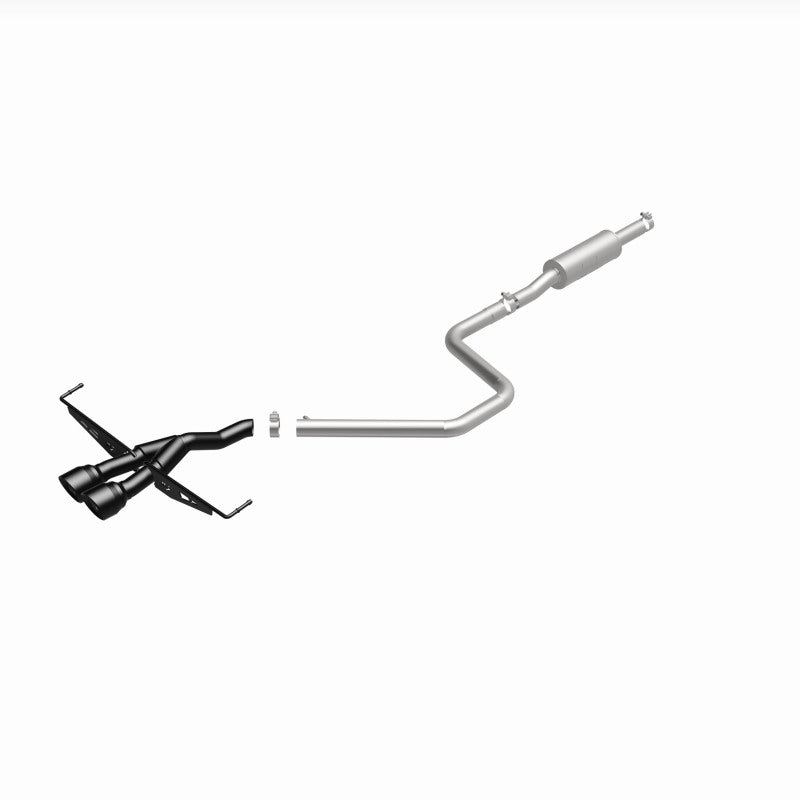 MagnaFlow 19455 2019 Hyundai Veloster 1.6L 2.5in Center Exit Stainless Steel Cat-Back Exhaust w/Blk Tips - #19455