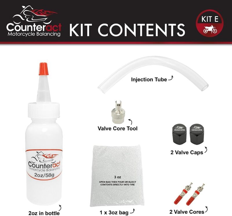 Counteract KIT E Motorcycle Balancing Bead DIY Kit (1) 2oz Bag / (1) 3oz Bag