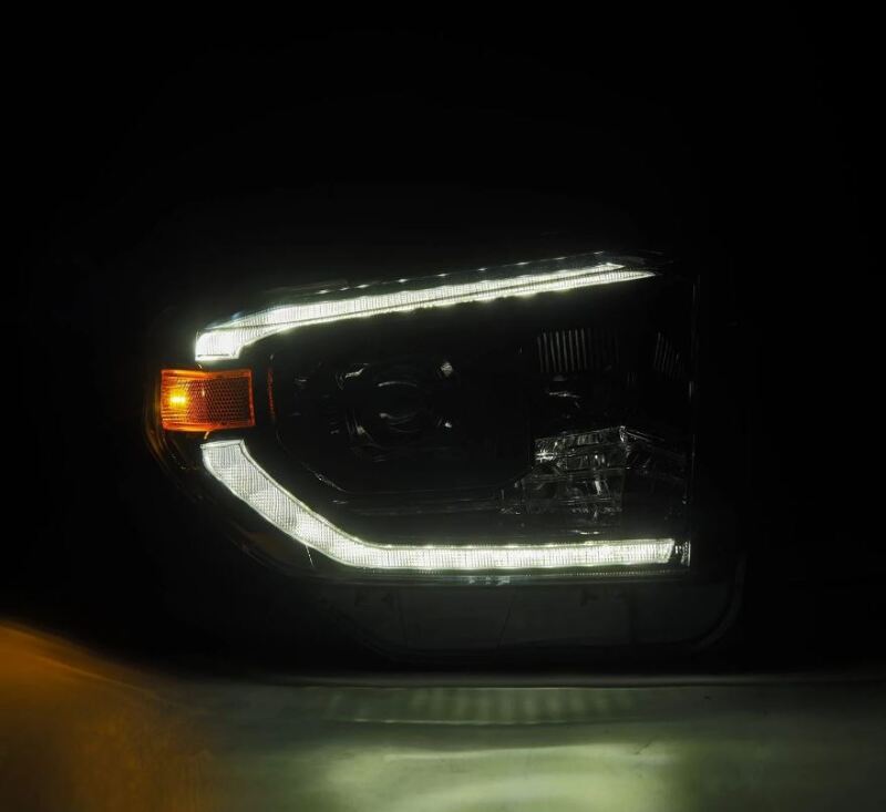 AlphaRex 880839 14-21 Toyota Tundra PRO-Series Projector Headlights Black w/Sequential Signal + DRL