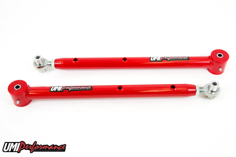 UMI Performance 301417-R Adjustable Upper and Lower Control Arm Kit Red