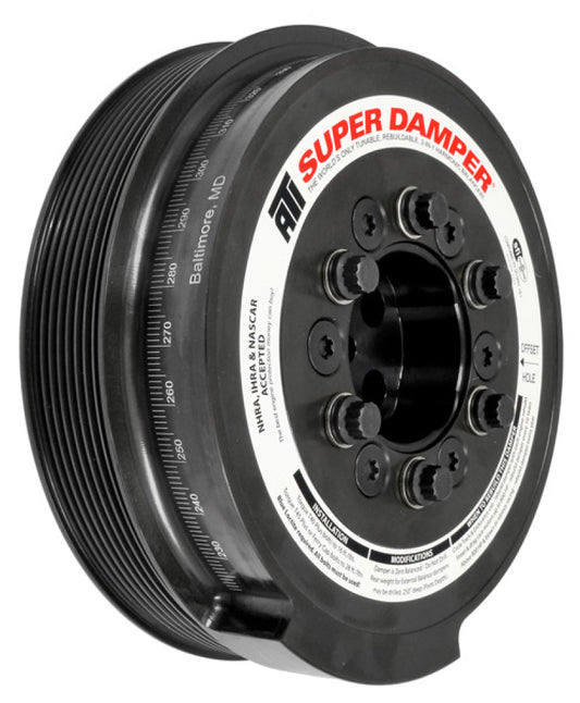 ATI Performance Products 918888 Super Damper Harmonic Balancer 7.95 in Steel 8 Groove for 2003-2007 Ford F-250 / F-350 Super Duty (6.0L Power Stroke)
