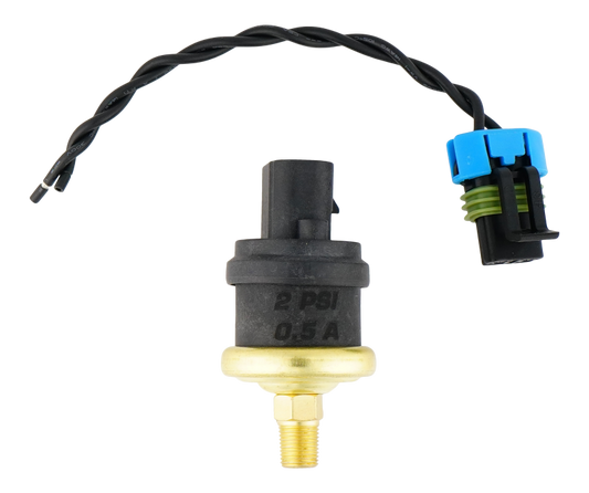 DeatschWerks 2psi 1/8th NPT Adjustable (1-3psi) Hobbs Switch with Pigtail (0.5A)