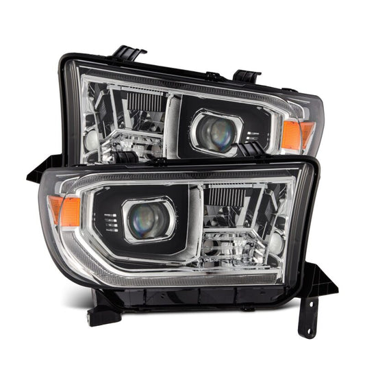 AlphaRex 880824 07-13 Toyota Tundra / 08-17 Sequoia LUXX LED Projector Headlights Chrome w/Activation Light / Sequential Signal + DRL