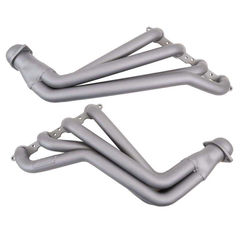 BBK Performance 4054 Long Tube Headers with High Flow Catalytic Converters 1-7/8 Titanium Ceramic for 2010-2015 Chevrolet Camaro SS / ZL1 (6.2L)