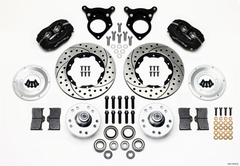 Wilwood Forged Dynalite Front Kit 11.00in Drilled 87-93 Mustang 5 Lug - #140-11018-D