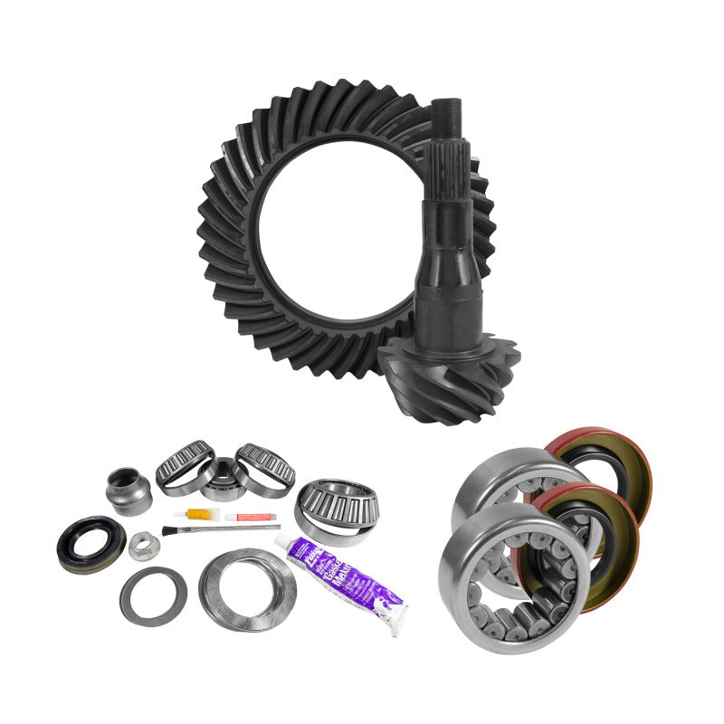 Yukon Gear & Axle YGK2100 9.75in for Ford 3.55 Rear Ring & Pinion Install Kit Axle Bearings and Seal