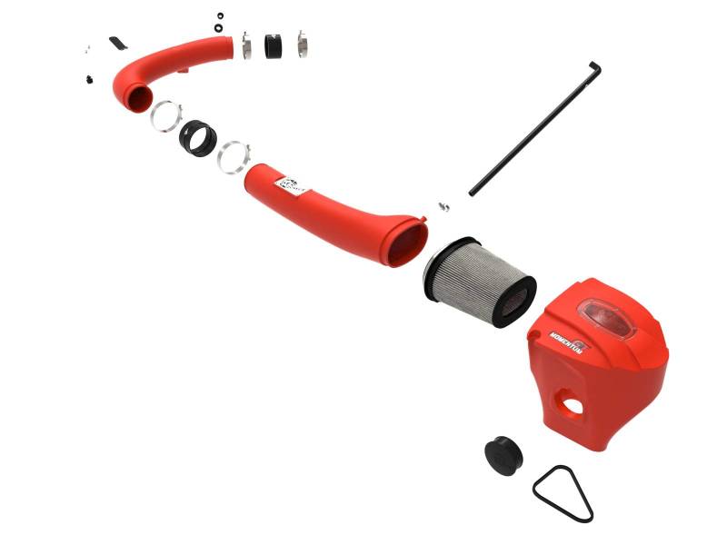 aFe Power 51-72201-R Momentum GT Cold Air Intake - 2011-2023 Dodge Challenger / Charger / Chrysler 300 V6-3.6L | Pro DRY S Red
